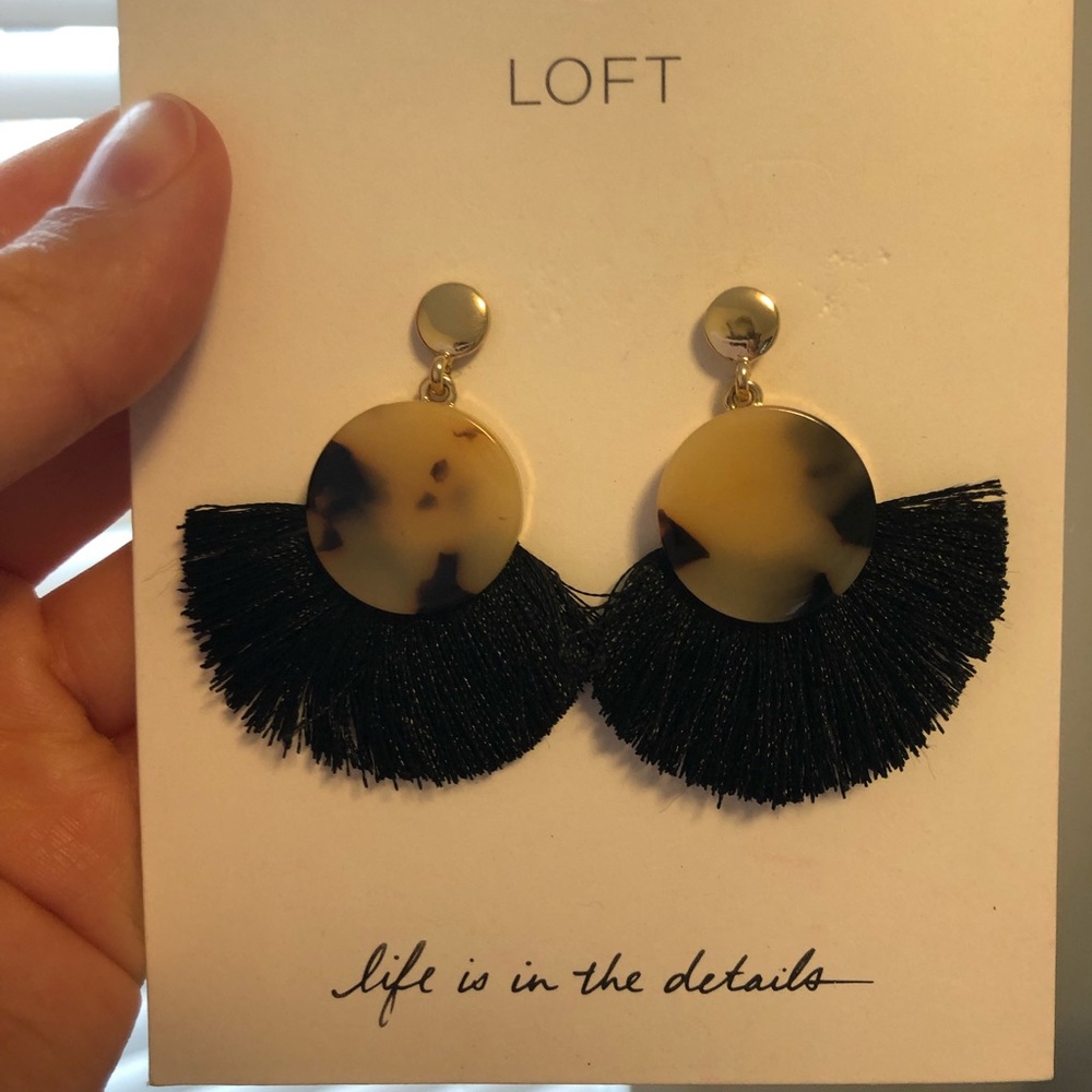 Loft Tortoise Statement Earrings